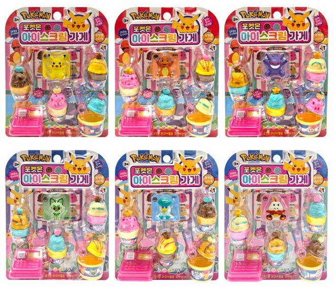포켓몬 피규어 아이스크림 가게 / 임의배송 / 낱개판매, 1개