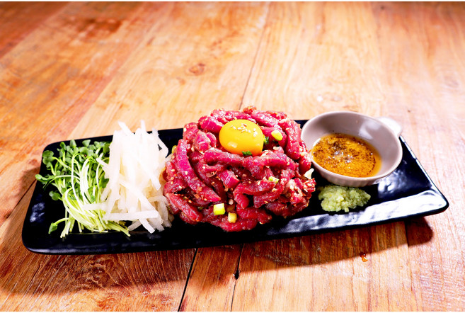 (도매)업소용 식당용 국내산 냉장 육회 뭉티기 1kg, 식감육회 1kg(썰어서), 1개