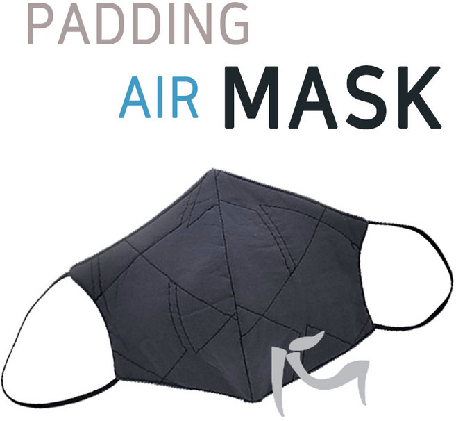 마르네스 패딩 에어마스크 방한 스포츠마스크, 카키, 1개