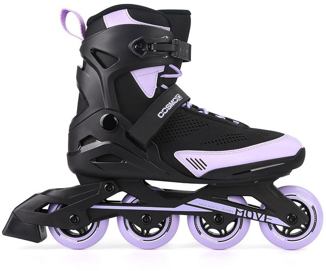 인라인 스케이트 여성 남성 - 코스모이드 무브 프로페셔널 롤러 블레이드 성인 남성 실내 실외 및 피트니스 블랙 앤 퍼플 사이즈 5-12, Men 11/Women 11.5