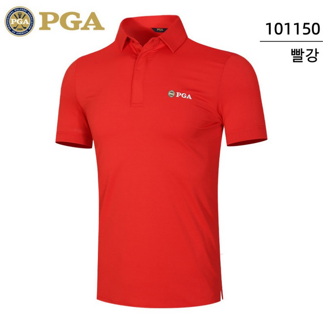PGA 남성 골프웨어 반팔 남자 등산 스포츠 기능성 풀달 티셔츠 101150