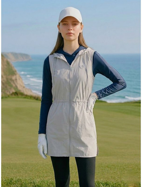 맥케이슨 여성 하이브리드 플레어 원피스 베이지 MDW2JO614BEG