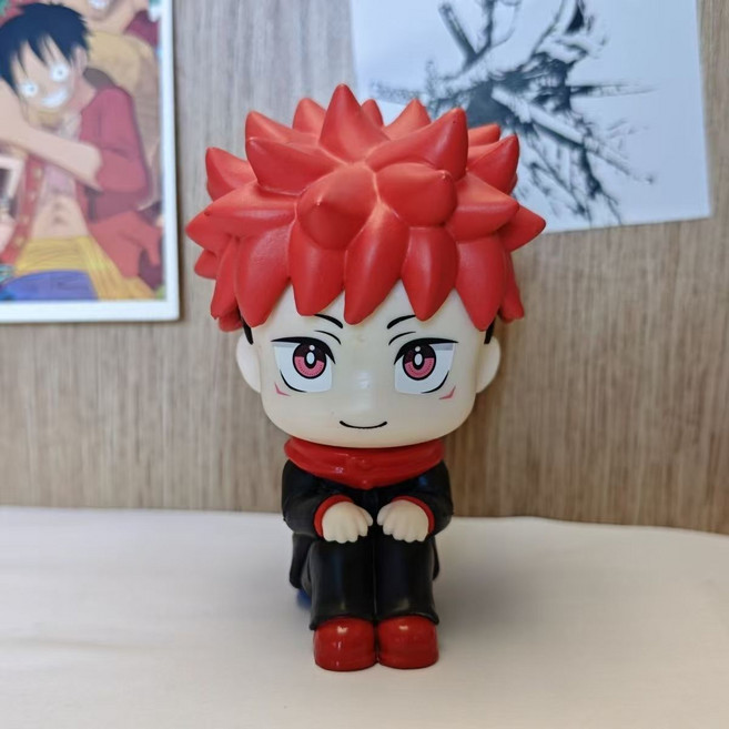 FATTYS 주술회전 Q버전 고죠 사토루 게토 나나미 피규어 자동차장식, 1개, D