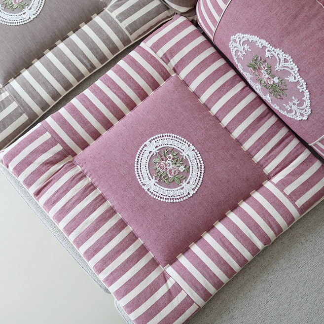 [데코벨] 선염 스트라이프 모티브 방석 / 쿠션