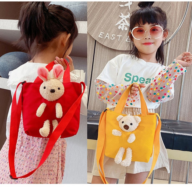미니크로스백 토끼인형 곰인형 핸드폰가방 유치원 초등학생 어린이 아동 귀여운 여아선물 바니 캐릭터 미니백 핸드백