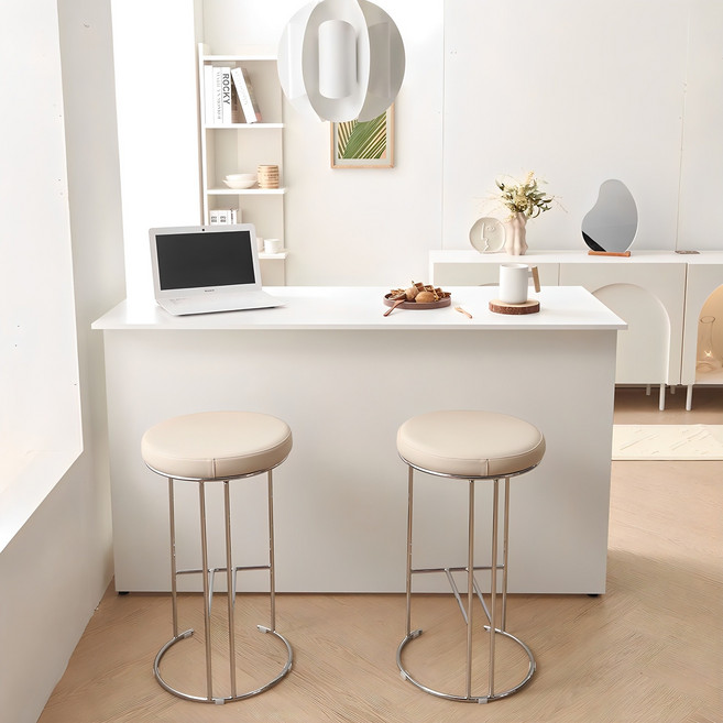 리드로 친환경 국내생산 아일랜드 홈바 800/1200/1600 (심플/템바), 심플_화이트