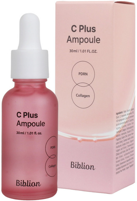 비블리온 C플러스 앰플 PDRN 콜라겐 톤밸런스 광채 피부 결 개선 맑은 피부톤 수분 보습 케어, 1개, 30ml