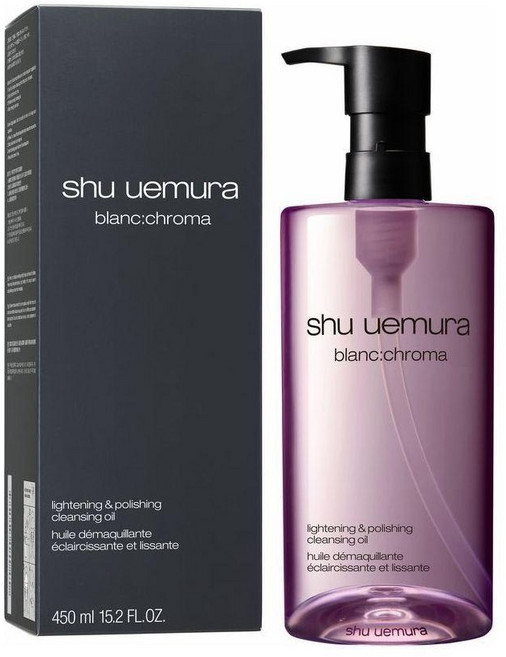 SHU UEMURA 블랑:크로마 라이트닝 & 폴리싱 클렌징 오일 450ml, 1개