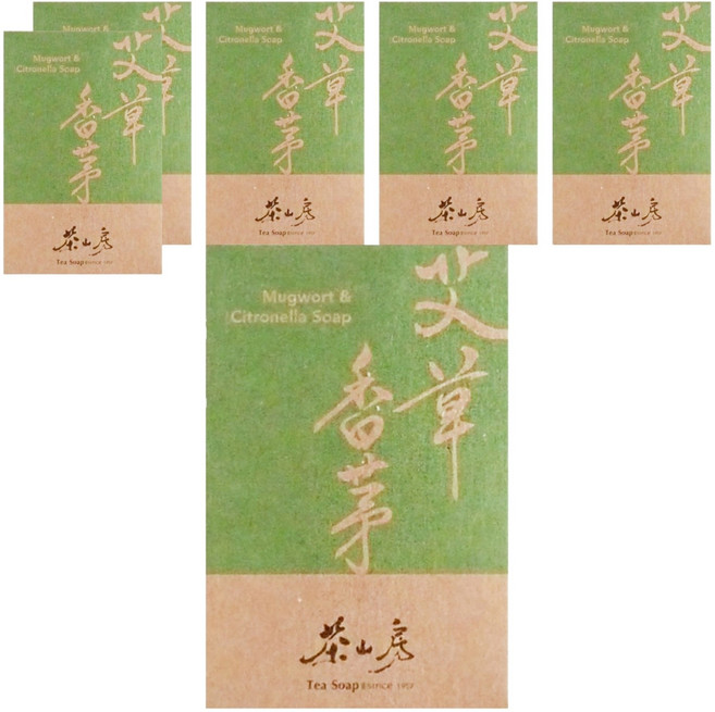 Tea Soap 茶山房 艾草香茅皂, 100g, 6個