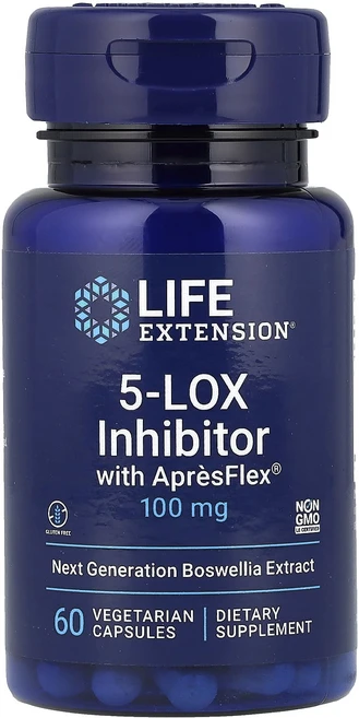 Life Extension 5-Lox Inhibitor with ApresFlex 100mg 베지 캡슐 60정, LifeExtension5LoxInhibitorwith, 1개 - 쿠팡