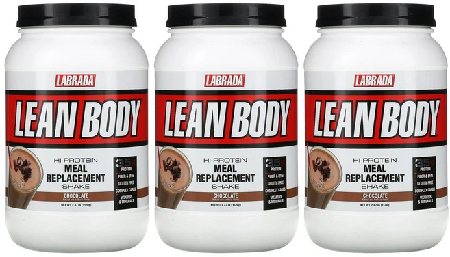 Labrada Nutrition 라브라다 뉴트리션 린바디 고단백질 식사 대용 셰이크 초콜릿맛 1 120g 3병 티아민 클로라이드 비오틴 요오드 함유 - 쿠팡