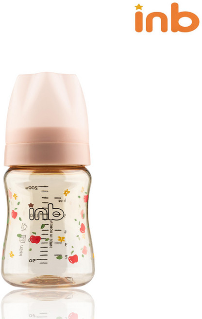 아이앤비 아이앤비 애플 ppsu 노꼭지 젖병, 노꼭지 200ml 애플핑크, 1개