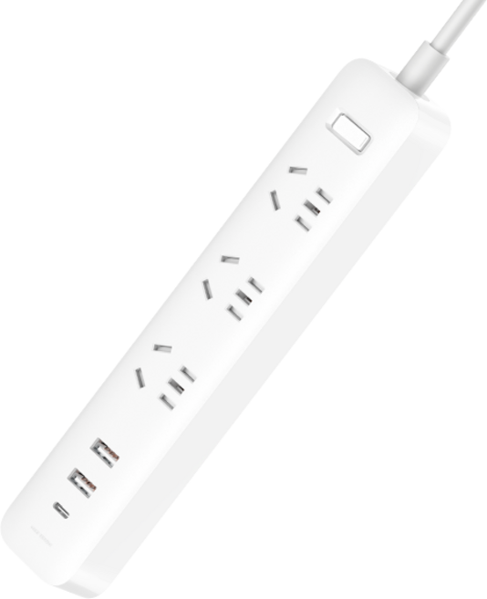 샤오미 멀티탭 해외 여행용 어댑터 플러그 3구USB 호주 뉴질랜드 국내당일출고, 1개, 3구2USB/1C(화이트), 1.8m