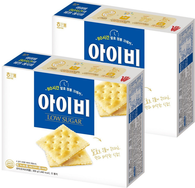 해태제과 아이비, 309g, 2개