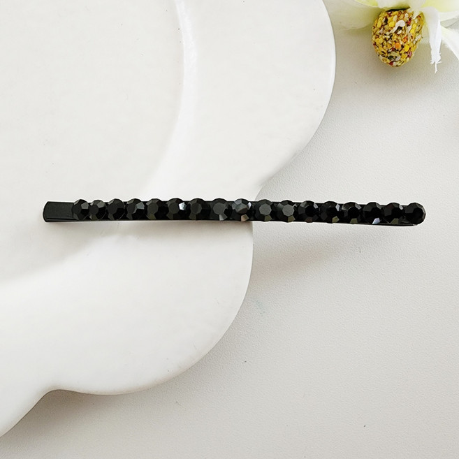 19컬러 보석 큐빅 스톤 일자 빼빼로 여성 옆머리 롱 실핀 8.5cm
