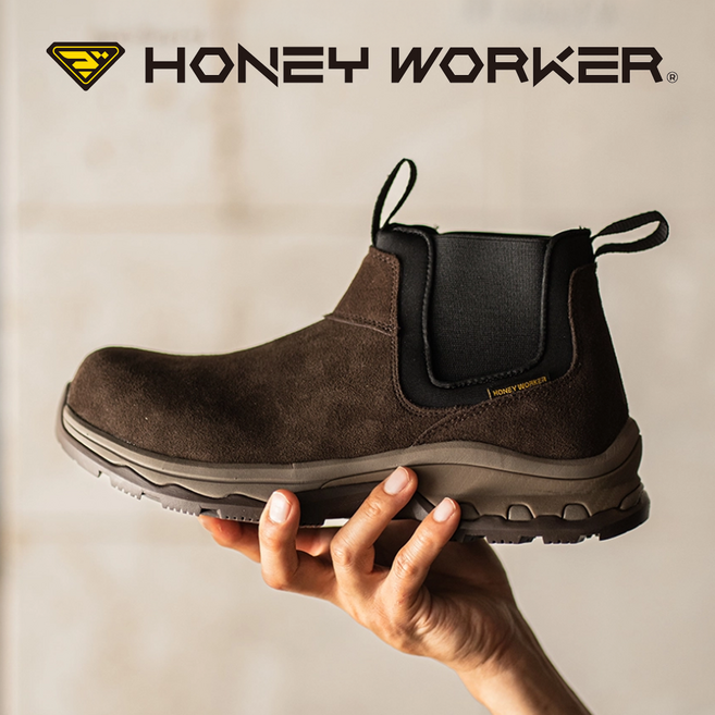 허니워커 KCs인증 경량 첼시부츠 와이드토캡 안전화 미끄럼방지1등급 커맨더 빌런 FB-VILLIAN