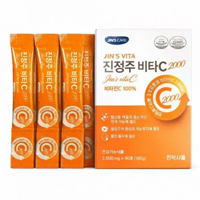 진약사몰 비타C2000 진정주 비타민C 180g 2개