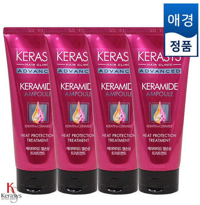 케라시스 케라마이드 열손상 클리닉 트리트먼트 x4개, 4개, 200ml