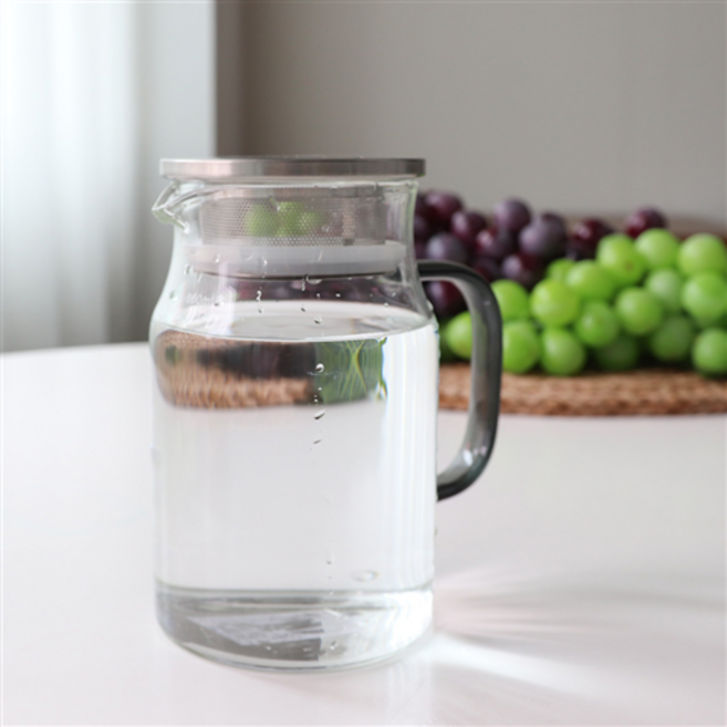 SL 내열 유리 티팟 티포트 차주전자 티메이커, 2-6)SL저그그레이800ml+뚜껑, 1개, (197900)세트