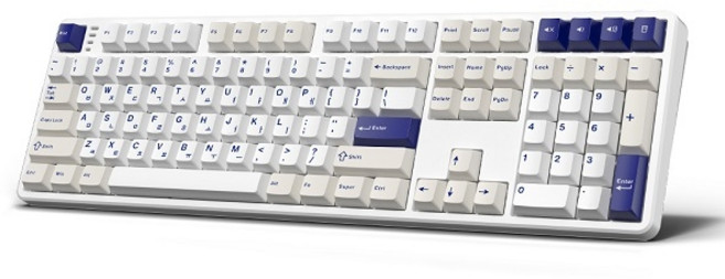한성컴퓨터 한성컴퓨터 GK798PRO 유무선 기계식 오션 화이트 (브라운슈가 토독), GK798POR, 넌클릭축
