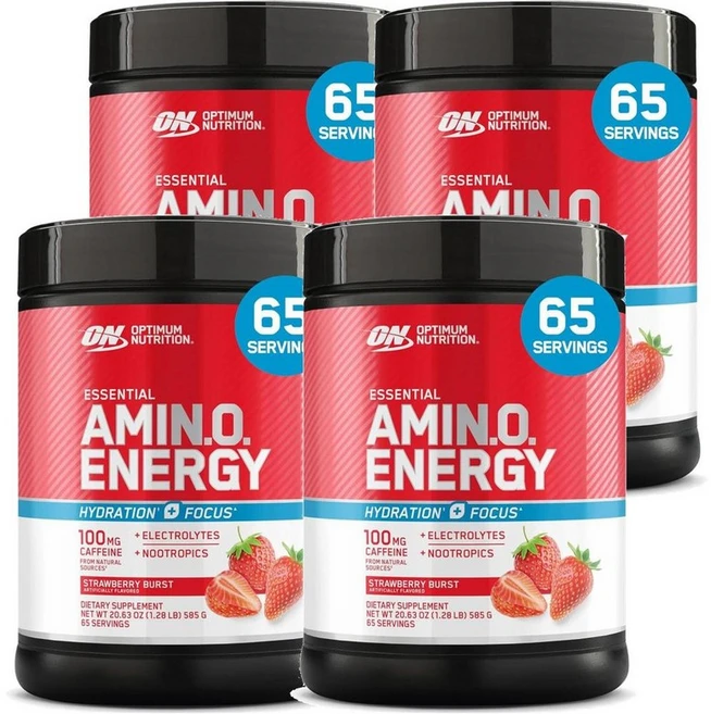 옵티멈 뉴트리션 에션셜 아미노 에너지 Optimum Nutrition Essential Amin.o. Energy 585g, 4개 - 쿠팡