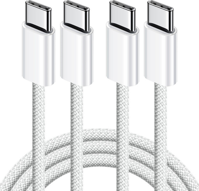 블루컬러 USB-C to C PD 60W 고속충전 케이블, 1개, 화이트, 2m