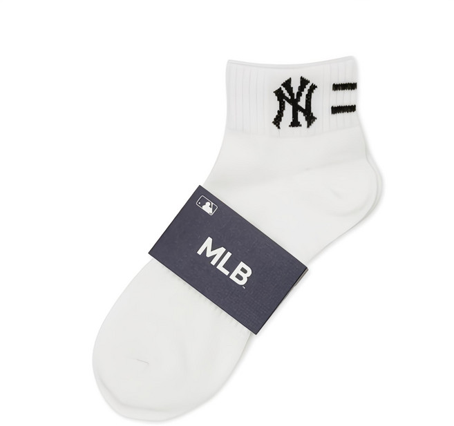 MLB 남성용 목로고 단목 5족 MLB3001WH