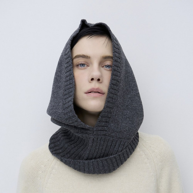 니트하우스 램스울 후드넥워머 니트넥워머 넥워머 목도리
