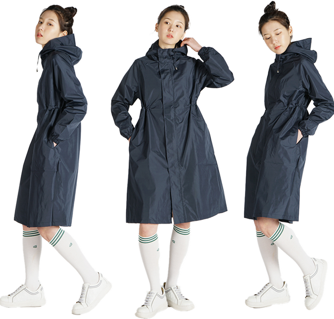 Fairway 여성 남성 골프 우비 비옷 레인코트 바람막이 남녀공용, 네이비, 1개