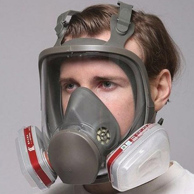 고효율 전면형 방진 방독면 방독마스크 산업용 가정용 세트 안전장비, 상세페이지 참조, 1개