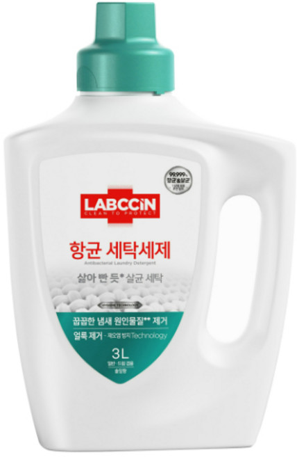 랩신 향균 세탁세제 솔잎향 용기 3L x 2개