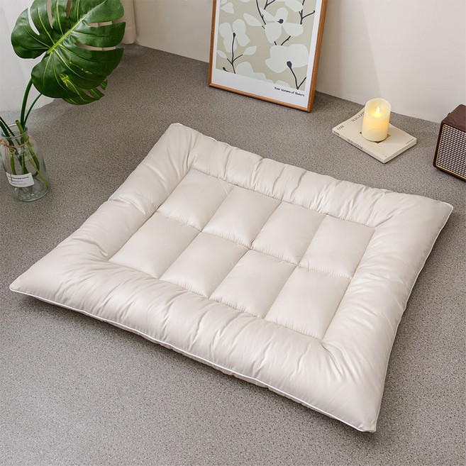 소하임 털 안 붙는 통세탁 펫 방석, 1개, 샌드베이지