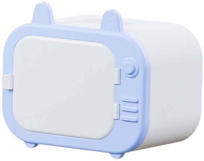 햄스터 자석 관찰존 은신처 레트로 디자인, 1개, 화이트블루