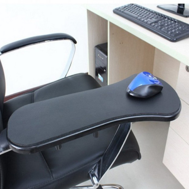 라온하제 책상 팔걸이 받침대 의자 마우스 패드 팔꿈치 거치대-대형, 검정, 1개