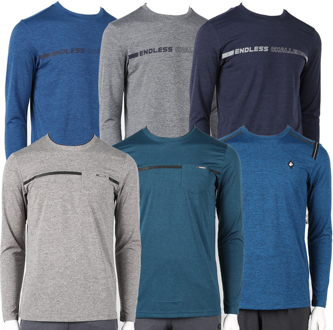 큰언니큰오빠 기능성 긴팔티셔츠 라운드티 작업복 등산복 단체복 행사복 아빠옷