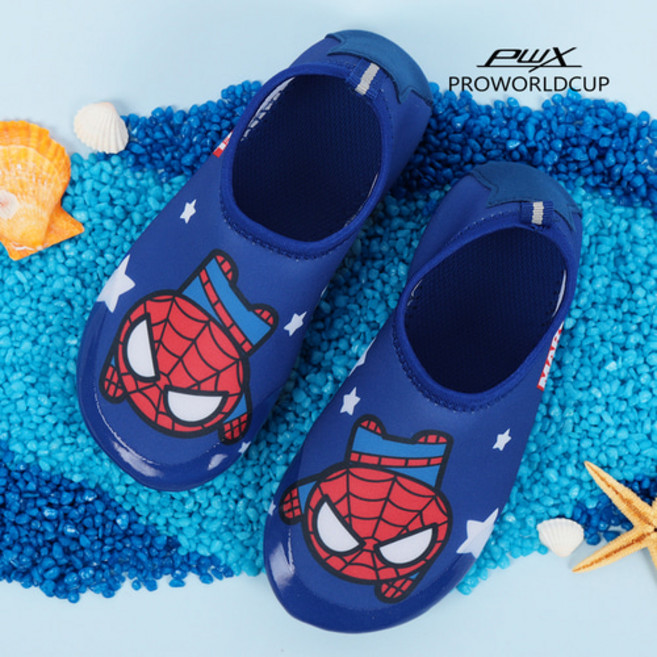 [프로월드컵]키즈 스파이더맨 스타 워터슈즈 [NV]