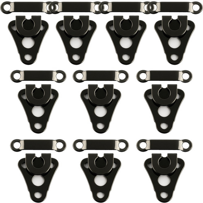 바지후크 마이깡 바지걸고리 훅 아이 10쌍 (암.수 세트), 1개, 일단마이깡 대-흑니켈10쌍