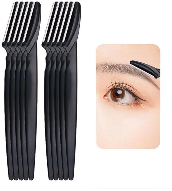 눈썹정리 매력적인 USB충전식 잔털정리기 눈썹바리깡 얼굴제모 코털제거 솜털제거기 쉐이버 잔털지우개 솜털 눈썹칼 눈썹정리기 가성비좋은 느낌있는선물 휴대하기좋은크기 제모면도기 눈썹, 10개, 10개