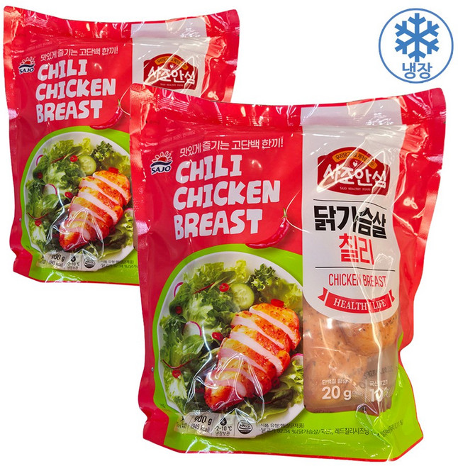 사조안심 닭가슴살 칠리, 2개, 900g