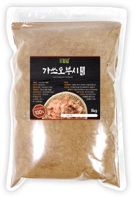 드랍쉽 가쓰오부시 분말 1kg 가루 천연 조미료 우동 육수