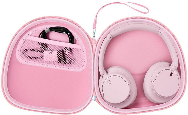 PAIYULE 소니 WH-CH720N WH-CH520 WH-1000XM4 사운드코어 Q20i Q20 Q30용 헤드폰 케이스 JBL Tune 720BT 510BT 노이즈 캔슬링, 핑크
