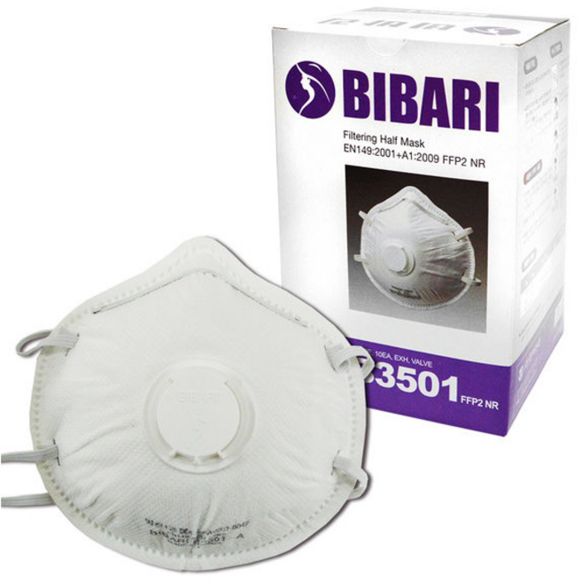 비바리마스크 비바리 방진마스크 1급 B3501 1통(10개입) 분진 미세먼지 용접, 1개