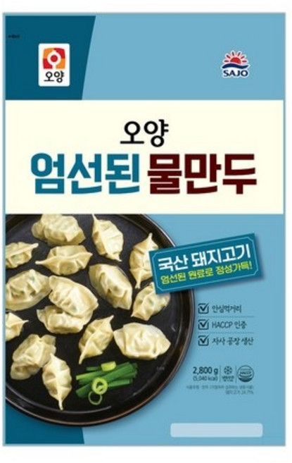 오양 물만두2.8kg, 2.8kg, 3개