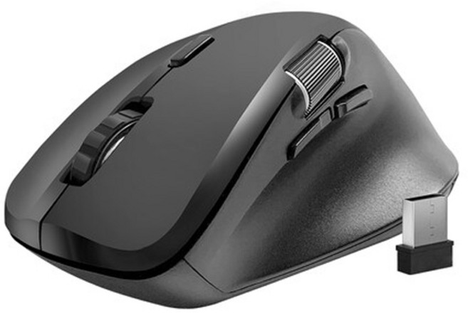 플레오맥스 무선 겸용 블루투스 마우스 사이드휠 좌우 스크롤 이동휠 버티컬 손목보호 MOC-BER920