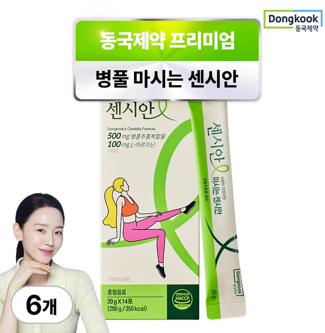 동국제약 마시는 센시안 병풀 쏙 스틱 L-아르지닌, 6박스, 14회분