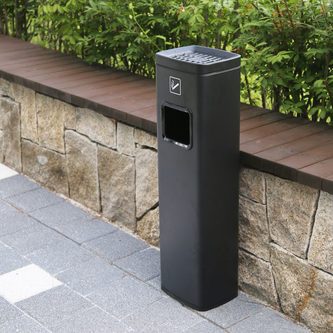 스텐리스 재떨이 휴지통 담배 업소용 스탠드 꽁초통 82cm, STG-82