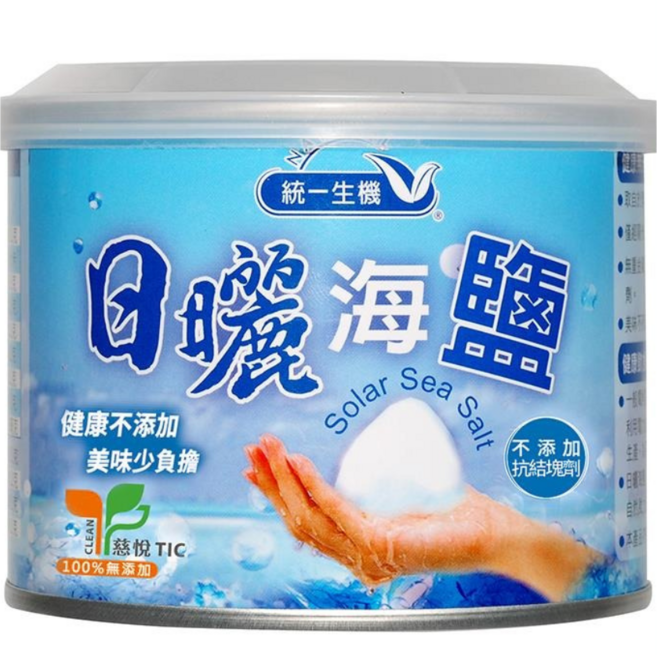 統一生機 日曬海鹽, 300g, 1罐
