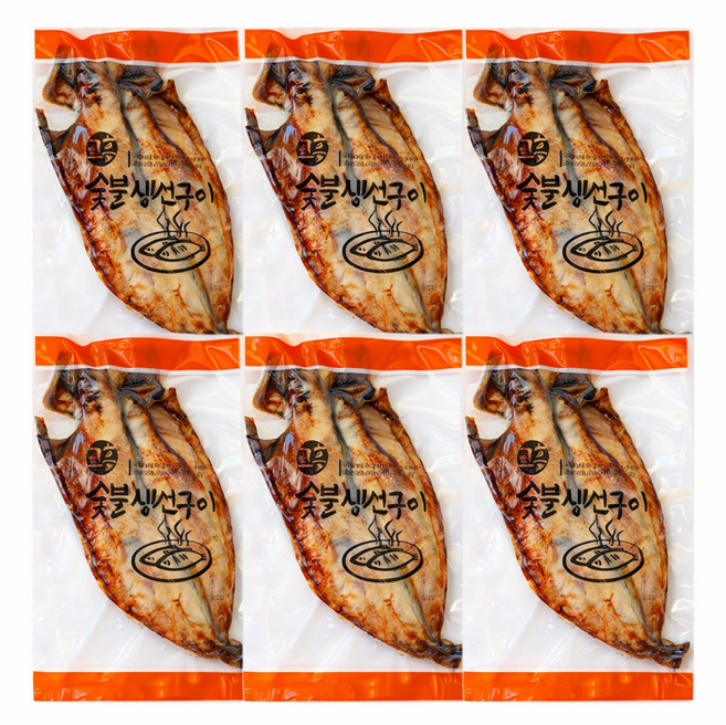 데워먹는 고흥숯불생선구이 노르웨이고등어 200g 6미 /구운고등어 무료배송/와이비팩토리, 6개