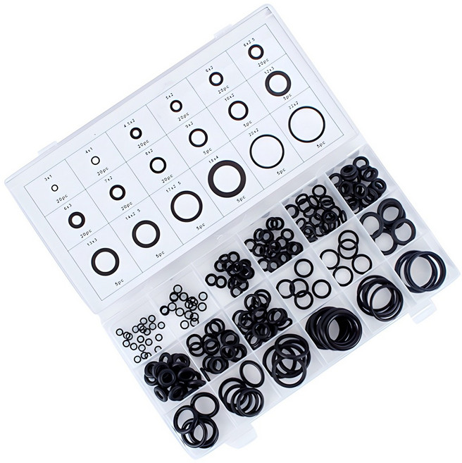 고무 오링 18종 + 공구함 세트, 1세트