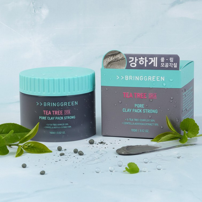 브링그린 티트리 시카 포어 클레이팩 스트롱 100g, 1개, 1개입